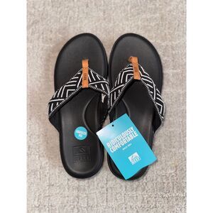 REEF Cushion Cloud Womens Sandals - Black - Size 7
